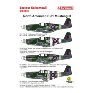Techmod 72021 - North American P-51 Mustang III