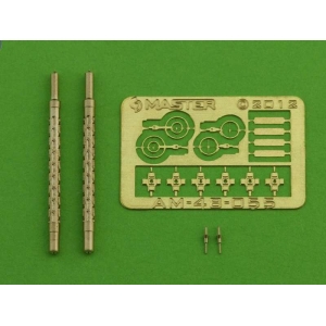 Master AM-48-055 - Lufy do niemieckiego lotniczego km-u MG-15 - elementy toczone i fototrawione (2 szt.)