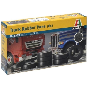 Italeri 3889 - Opony gumowe do ciężarówek 8 szt.