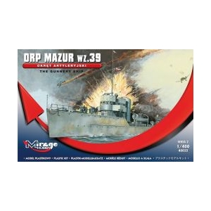 Mirage Hobby 400202 - ORP MAZUR wz. 39 Okręt artyleryjski
