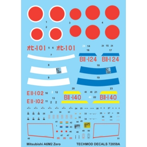 Techmod 72059 - Mitsubishi A6M2 Zero