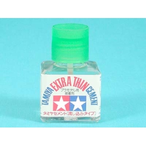 Tamiya 87038 - Klej Extra Thin rzadki z pędzelkiem w wieczku 40ml