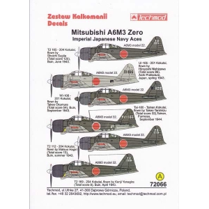 Techmod 72066 - Mitsubishi A6M3 Zero