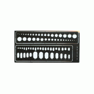 Eduard 00001 - szablon koła i owale