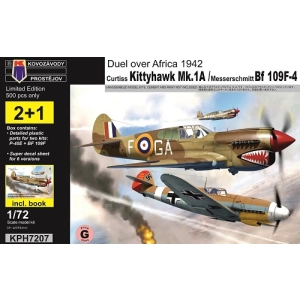 Kovozavody Prostejov 7207 - Duel over Africa 1942 - Kittyhawk Mk.I + Bf 109F-4