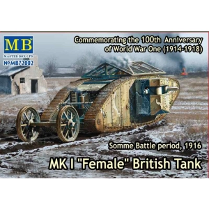Master Box LTD 72002 - "MK I "Female" British Tank, Somme Battle period, 1916"