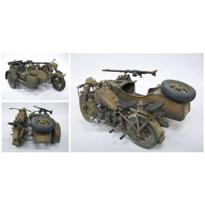 Italeri 7403 - BMW R75 German Military Motorcycle with side car