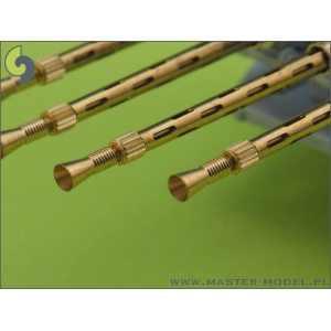 Master AM-24-001 - Lufy brytyjskich km-ów Browning Mk 2 .303 caliber (7,7mm) (4 szt.) - pasuje do modelu Mosqito oraz Spitfire firmy Airfix