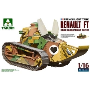 Takom 1001 - Renault FT-17 Char Canon/Girod Turret