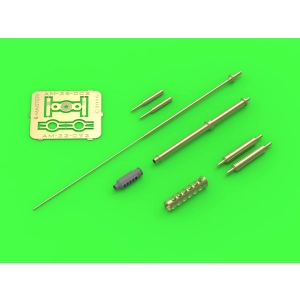 Master AM-35-002 - AH-64 Apache - lufa działka M230 (30mm), Rurki Pitota i antena (elementy żywiczne,metalowe i blaszka fototrawiona)