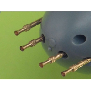 Master AM-48-026 - Lufy brytyjskich km-w Browning Mk 2 .303 caliber (7,7mm) z tłumikiem płomieni (2 szt.) - stosowane na Mosqito, Lancaster, Wellingto