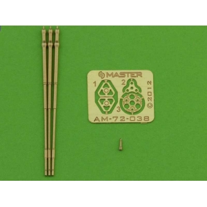 Master AM-72-038 - M197 - trzylufowe, obrotowe działko 20mm - elementy toczone i fototrawione - uzywane głównie na AH-1 Cobra