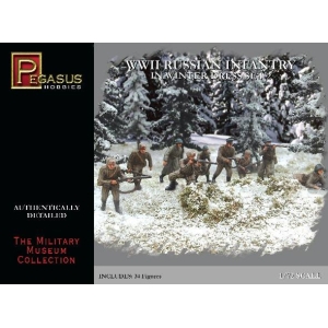 Pegasus Hobbies 7272 - WWII Russian Infantry in Winter Dress Set 2