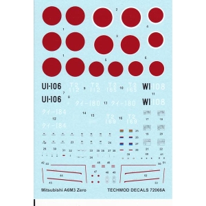 Techmod 72066 - Mitsubishi A6M3 Zero