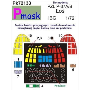 Pmask Pk72133 - Maska PZL P-37A/B Łoś