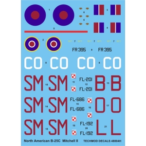 Techmod 48004 - North American B-25C Mitchell II