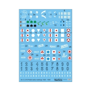 Model Maker D35015 - Polish tanks markings 1920 - 1939