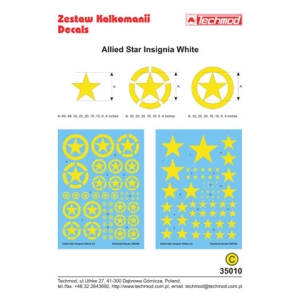 Techmod 35010 - Allied Star Insignia Yellow