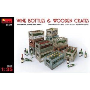 MiniArt 35571 - WINE BOTTLES & WOODEN CRATES