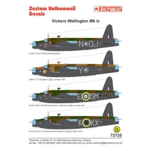 Techmod 72135 - Vickers Wellington IC