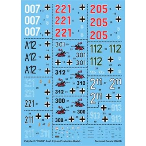 Techmod 35001 - Pz.Kpfw.VI Tiger Ausf.E (Late Production Model)