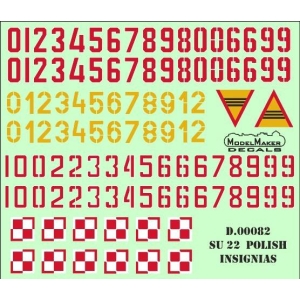 Model Maker D48082 - Su-22 Polish insignias