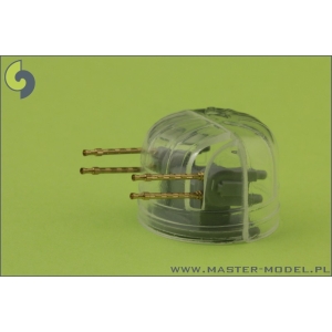 Master AM-72-031 - Lufy brytyjskich km-w Browning Mk 2 .303 caliber (7,7mm) z tłumikiem płomieni (4 szt.) - stosowane na Mosqito, Lancaster, Wellingto