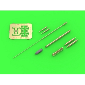 Master AM-48-125 - AH-64 Apache - lufa działka M230 (30mm), Rurki Pitota i antena (elementy żywiczne,metalowe i blaszka fototrawiona)