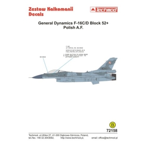 Techmod 72158 -  F-16C/D Block 52+ Polish A.F.