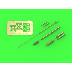 Master AM-72-109 - AH-64 Apache - lufa działka M230 (30mm), Rurki Pitota i antena (elementy żywiczne,metalowe i blaszka fototrawiona)