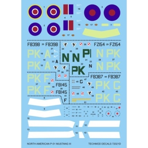 Techmod 72021 - North American P-51 Mustang III
