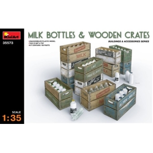 MiniArt 35573 - MILK BOTTLES & WOODEN CRATES