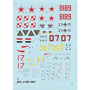 Hi-Decal 72011 - MiG-21MF/R/SMT Fishbed