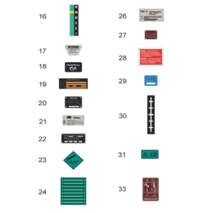 ToRo Model 35D45 - KTO Rosomak - tabliczki eksploatacyjne