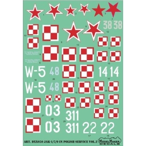 Model Maker D48050 - Yak-1/7/9 in Polish service vol.2