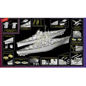 Trumpeter 03702 - German Bismarck  Battleship (1/200)