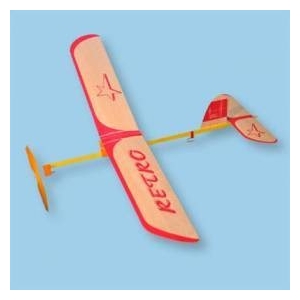 Retro - samolot z napędem gumowym