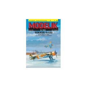 Modelik 0519 - FOKKER D.XXI (IV seria fińska)