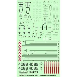 Model Maker D48073 - Polish F-16C/D Stencils