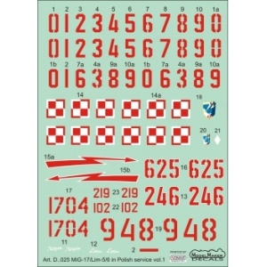 Model Maker D72025 - Mig-17/Lim-5/6 in Polish service