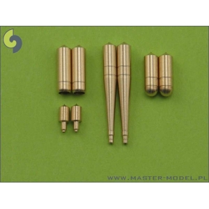 Master AM-72-005 - Spitfire skrzydło typu E (wczesne) - lufy działek Hispano 20mm i km-ów Browning 12,7mm w osłonach (dwie wersje)