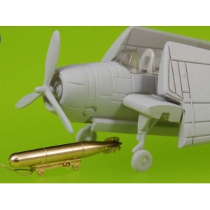 Master SM-350-072 - Amerykańska torpeda lotnicza Mark 13 (22.4in) z wózkami - typ wczesny (10 szt.)