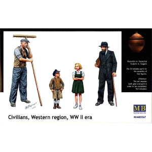 Master Box LTD 3567 - Civilians, Western region, WW II era
