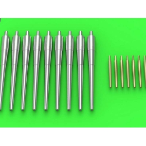 Master SM-350-075 - Uzbrojenie krążownika USS Indianapolis CA-35 (1945)  - 8in (9 szt.), 5in (8 szt.)  - pasuje do modelu Academy