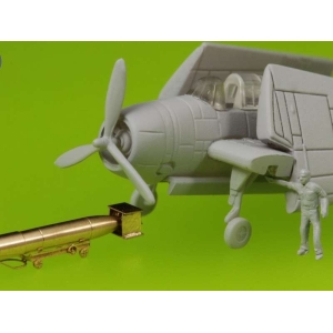 Master SM-350-073 - Amerykańska torpeda lotnicza Mark 13 (22.4in) z wózkami - typ późny (10 szt.)