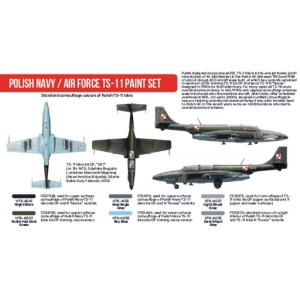 Hataka Hobby HTK-AS46 - Polish Navy / Air Force TS-11 Paint Set
