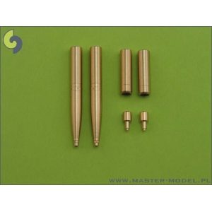 Master AM-32-020 - Spitfire skrzydło typu E (późne) - lufy działek Hispano 20mm i km-ów Browning 12,7mm w osłonach