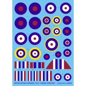 Techmod 48036 - British National Insignias - Hawker Hurricane