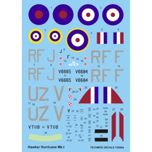 Techmod 72006 - Hawker Hurricane Mk I