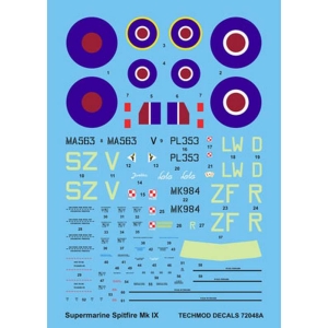 Techmod 72048 - Supermarine Spitfire F.IX